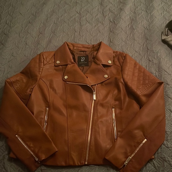 New York & Company Jackets & Blazers - Camel Moto jacket